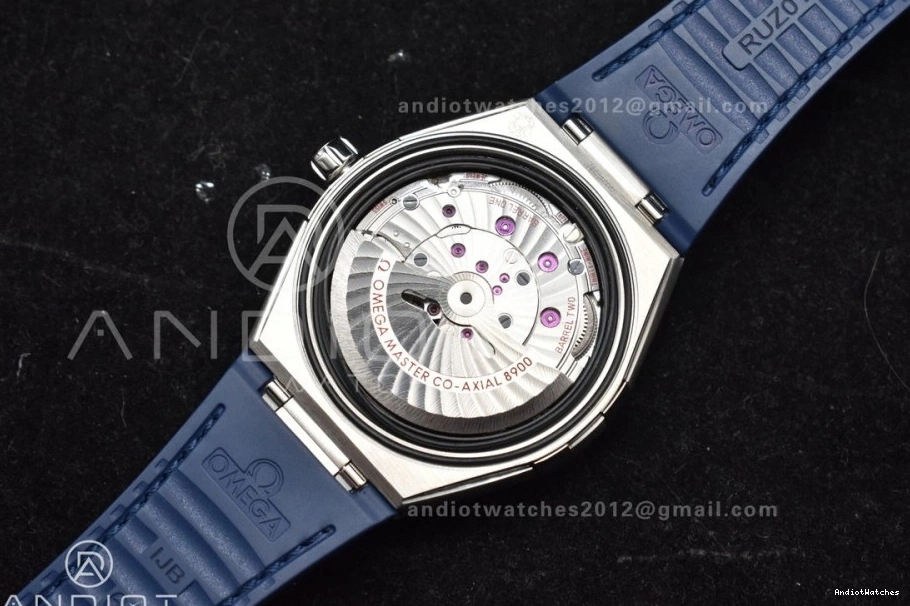 Blue SS Breathable Edition Best Ceramic Strap Super Blue Dial A8900 546 on 1:1 Constellation Gummy VSF Blue Clone 1209